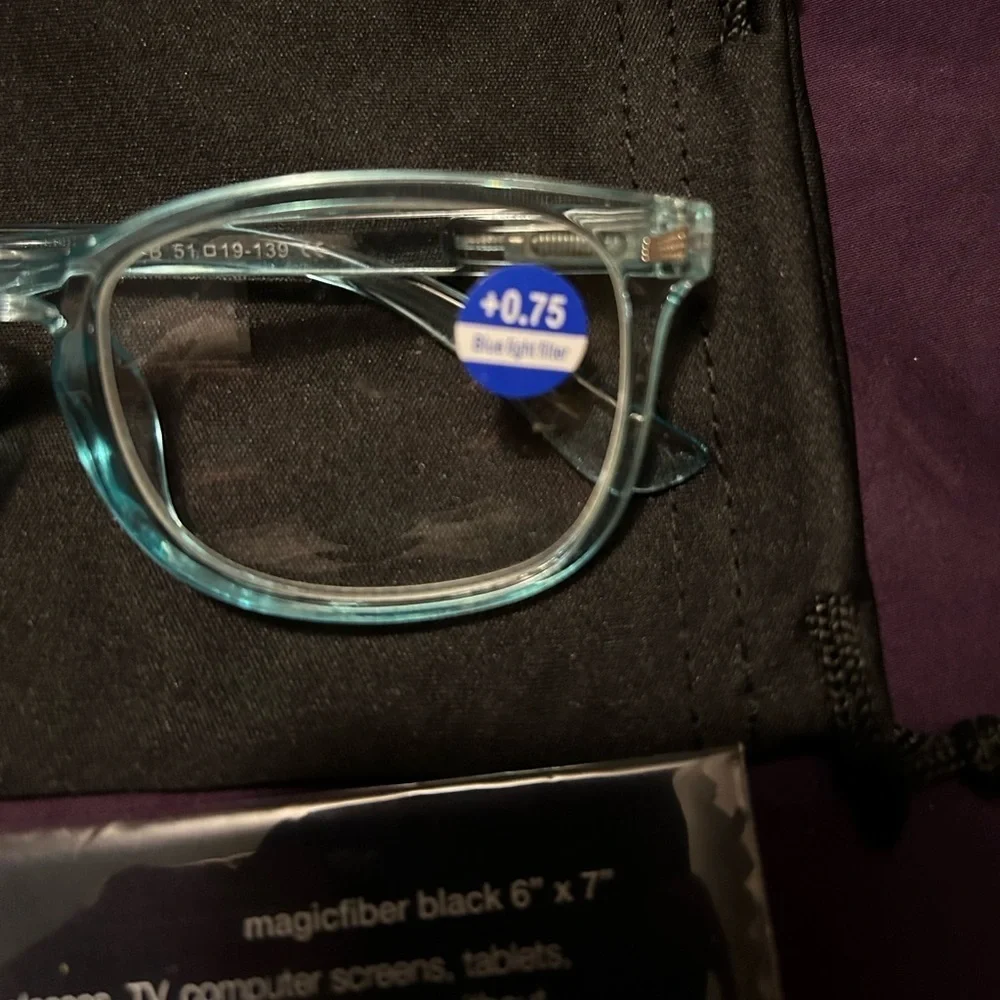 Claire turquoise readers +.75